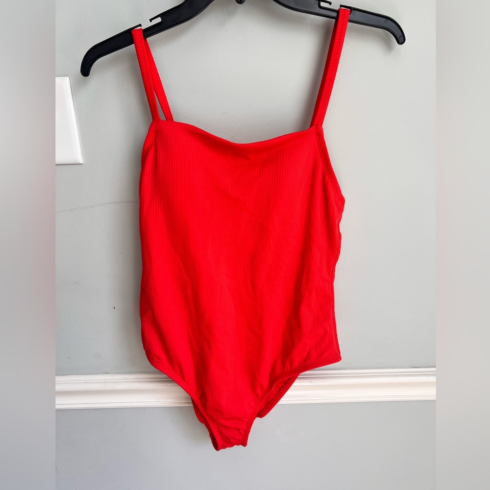 Kona Sol Red One Piece Swimsuit Sz. Small